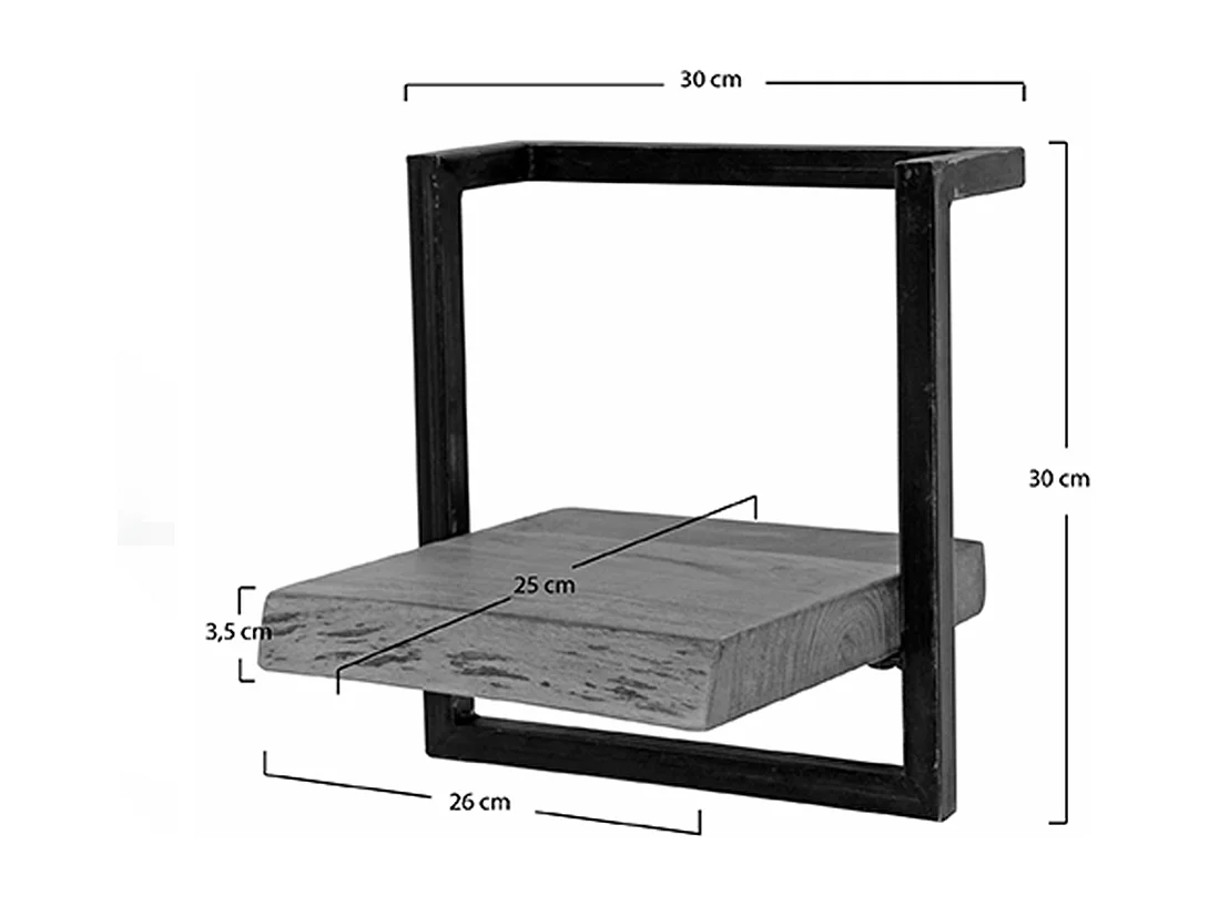 Étagère murale - Bois Bois - ERGEA 