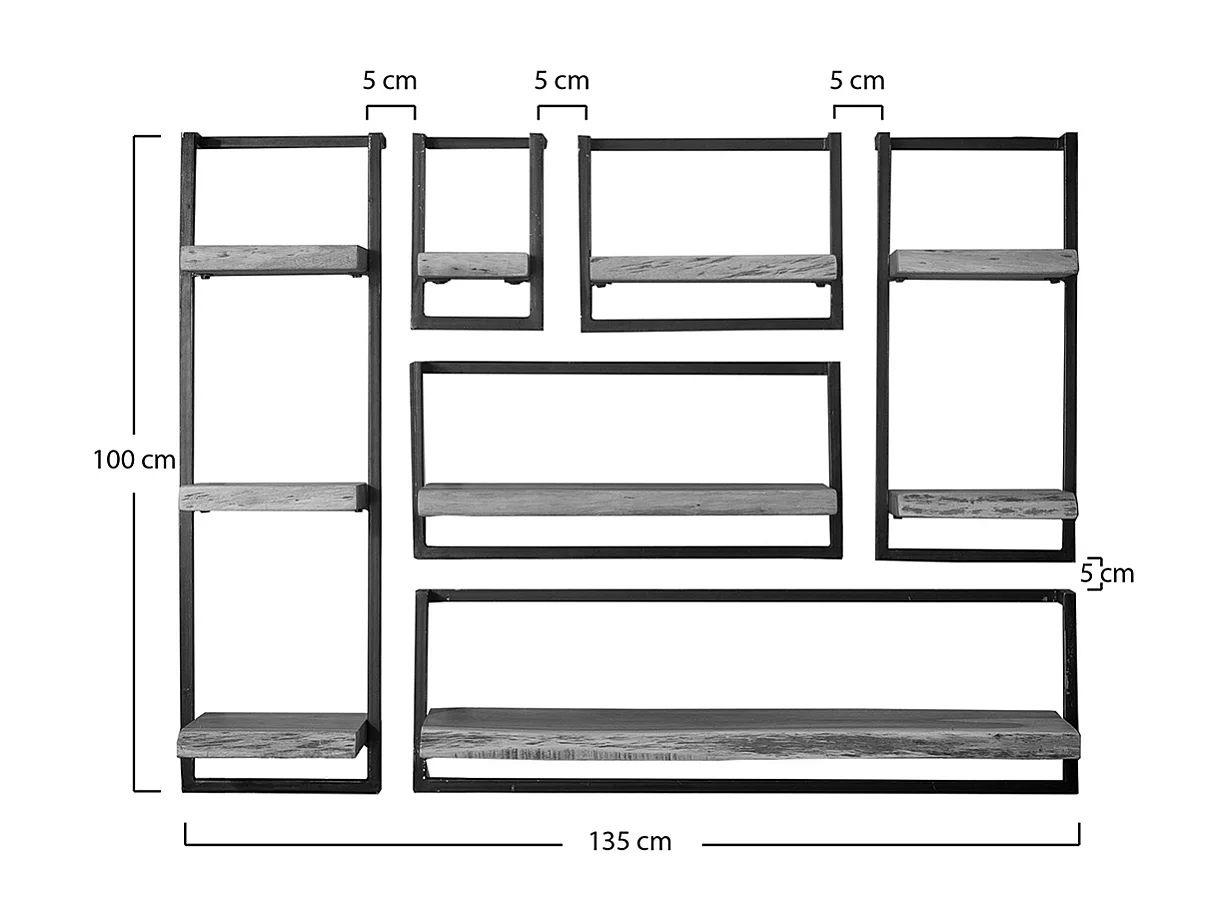 Étagère murale - Bois Bois - ERGEA 