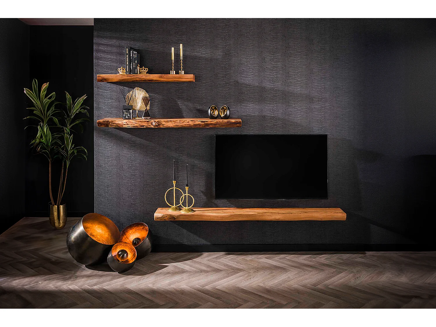 Wandregal - Holz Holz - SESA