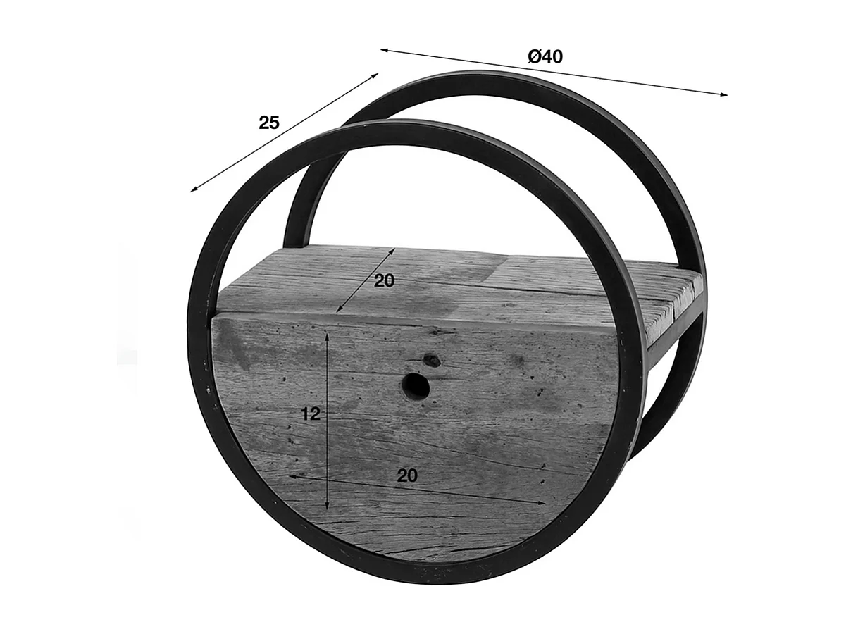 Étagère murale - marron Bois - RADEL