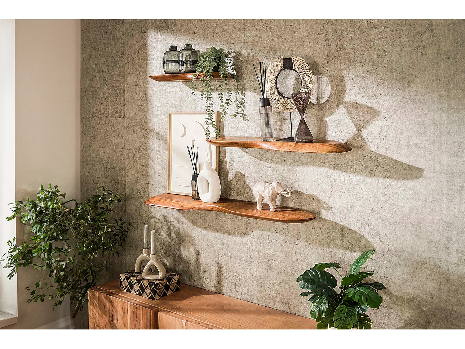 Wandregal - Holz Holz - HUZO