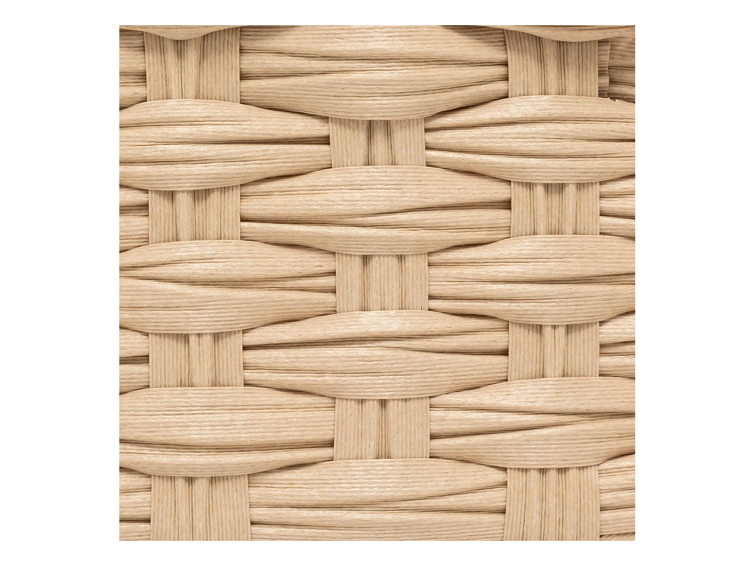 Lot de 3 Paniers de Rangement Hauts "Tressé" 30cm Naturel