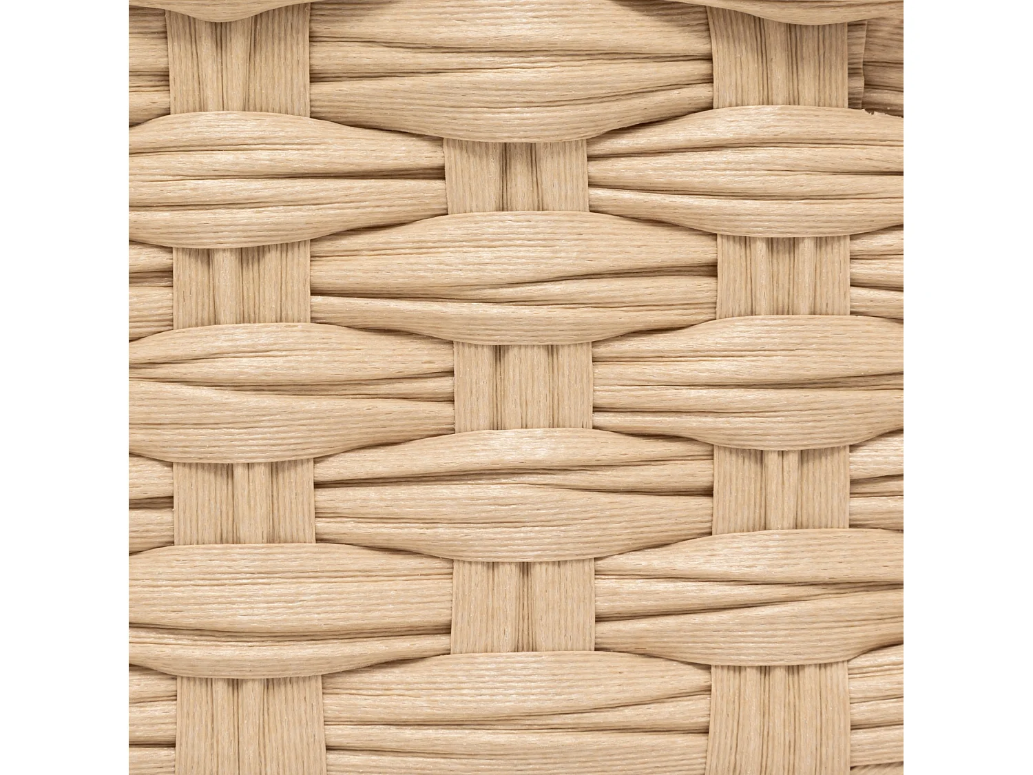 Lot de 3 Paniers de Rangement Hauts "Tressé" 30cm Naturel