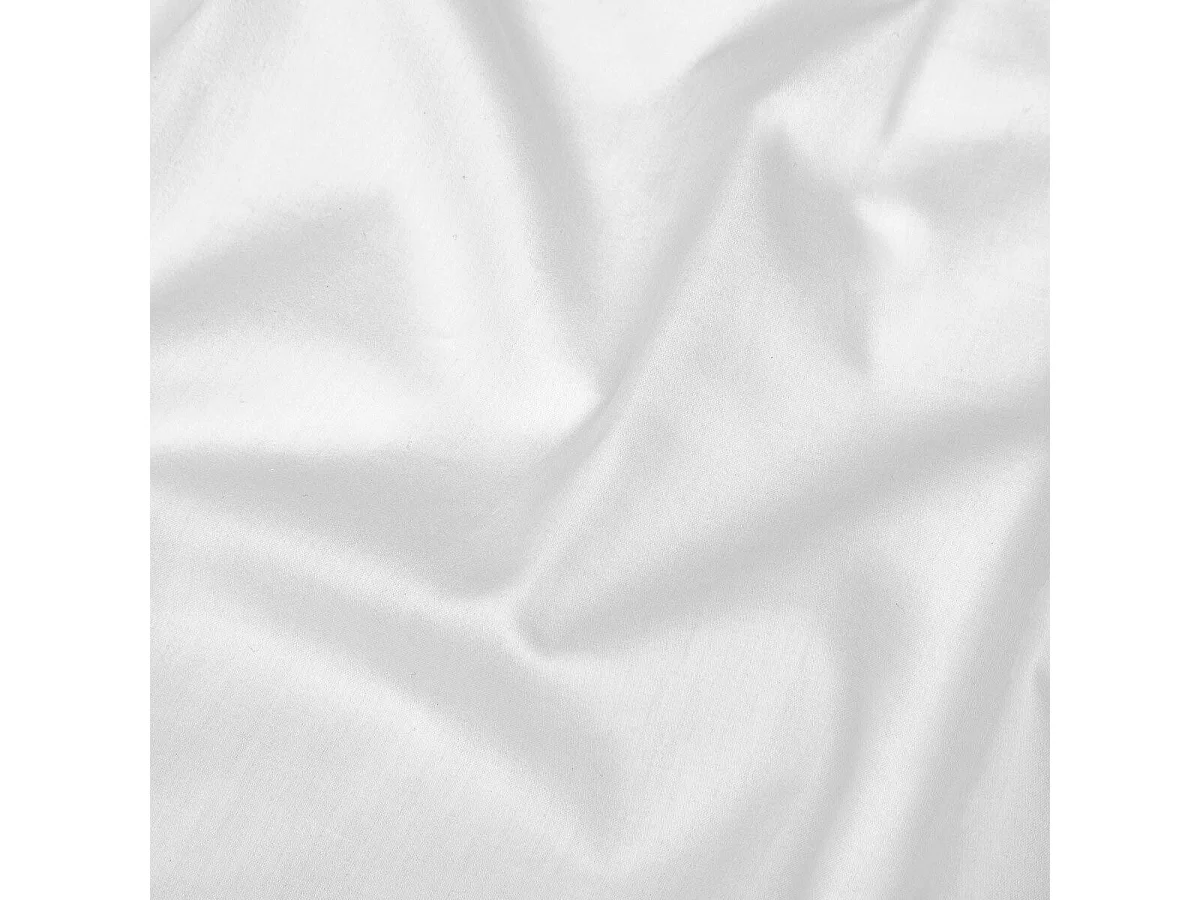 Drap Housse "Satine" 140x190cm Blanc