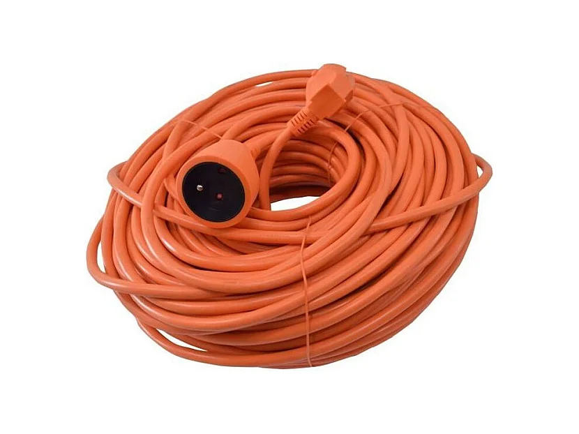 Allonge électrique 50 m - 3G * 1.5 mm² Orange - I-Watts