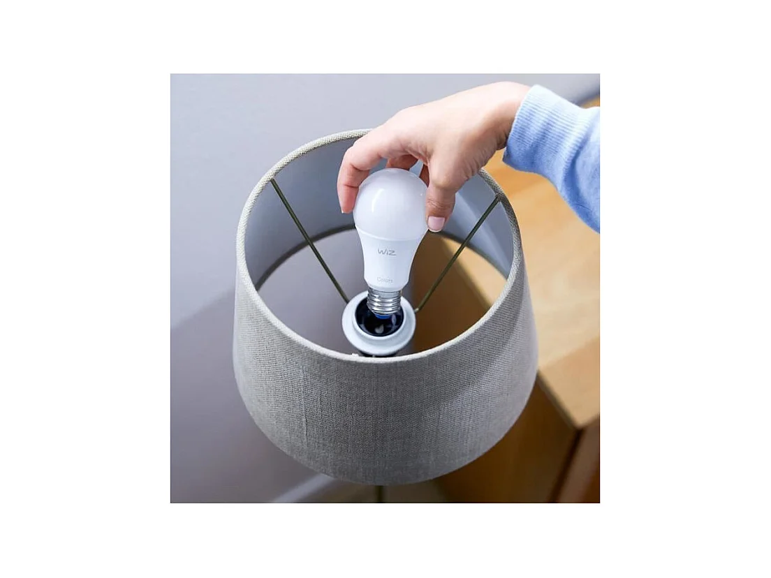 Ampoule LED Intelligente WiFi + Bluetooth E27 806 lm A60 Dimmable WIZ 8W 2700K Blanc chaud