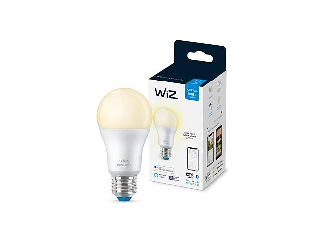 Ampoule LED Intelligente WiFi + Bluetooth E27 806 lm A60 Dimmable WIZ 8W 2700K Blanc chaud