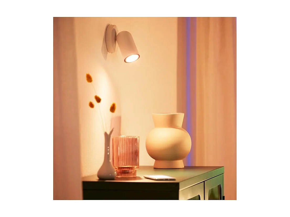 Ampoule LED Intelligente WiFi + Bluetooth GU10 400 lm PAR16 Dimmable WIZ 4.9W 2700K Blanc chaud