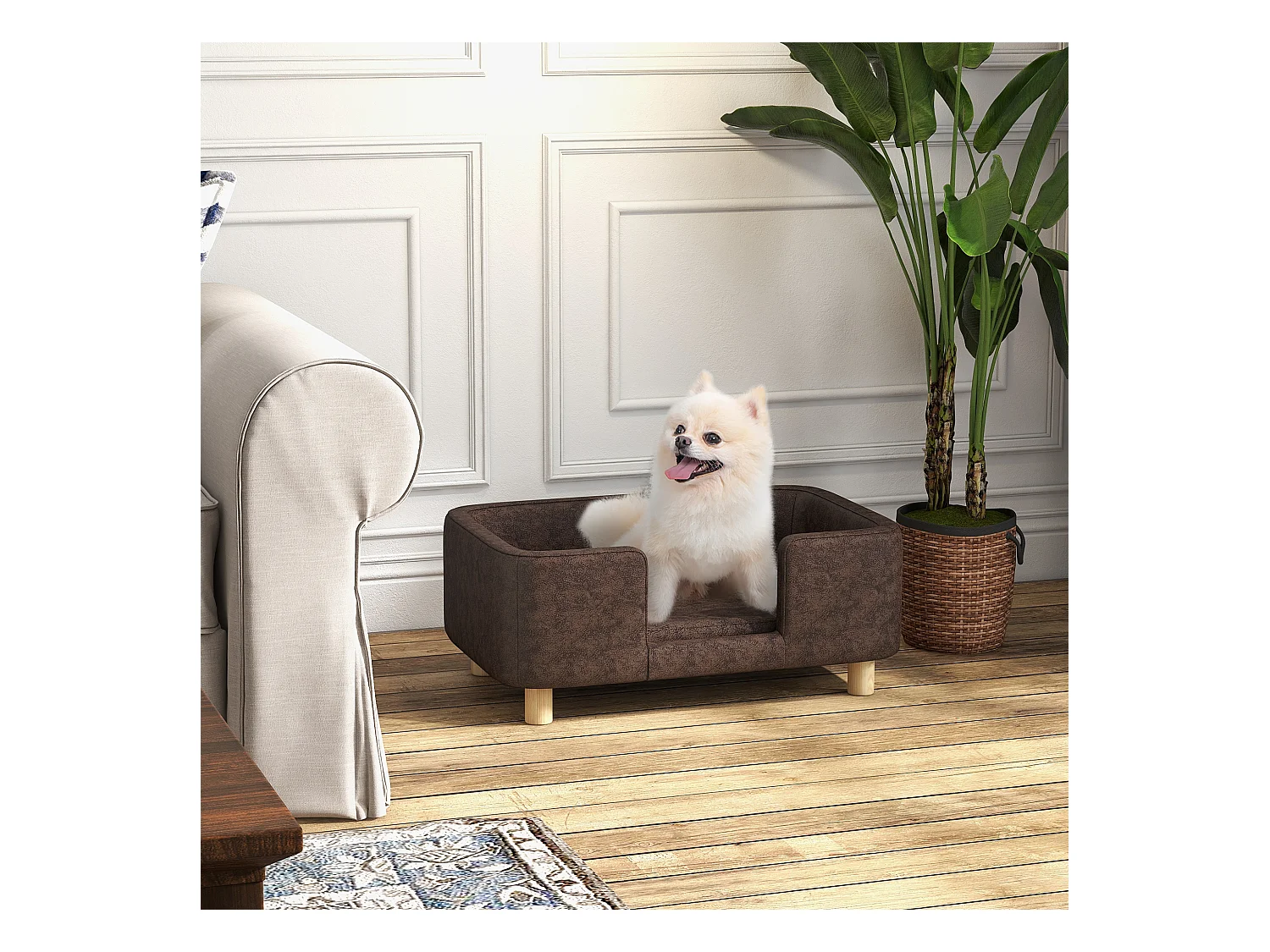 Divanetto per animali cuscino imbottito rimovibile cane di taglia media piccola