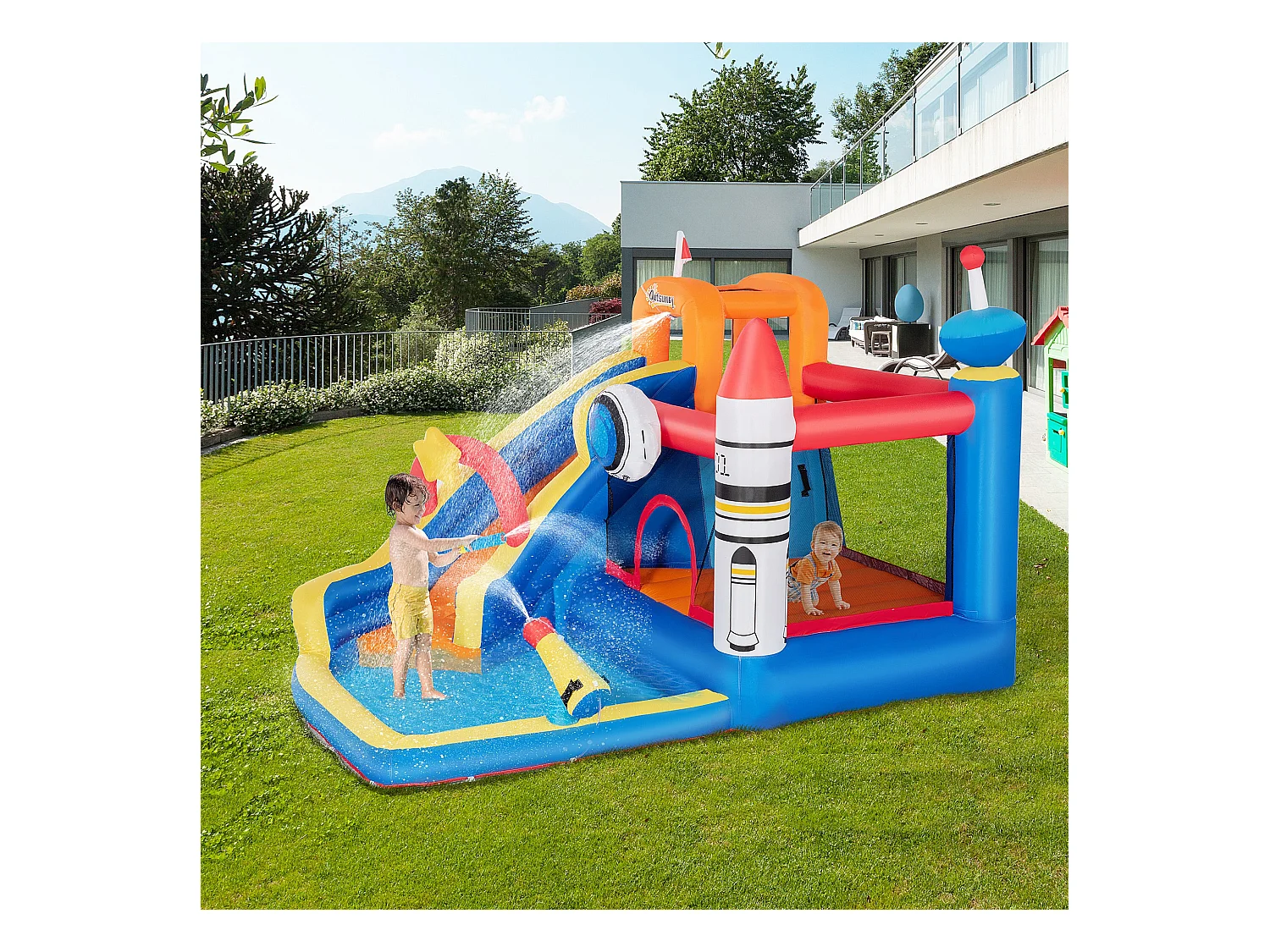 Gioco gonfiabile per bambini con borsa 11 paletti e toppe