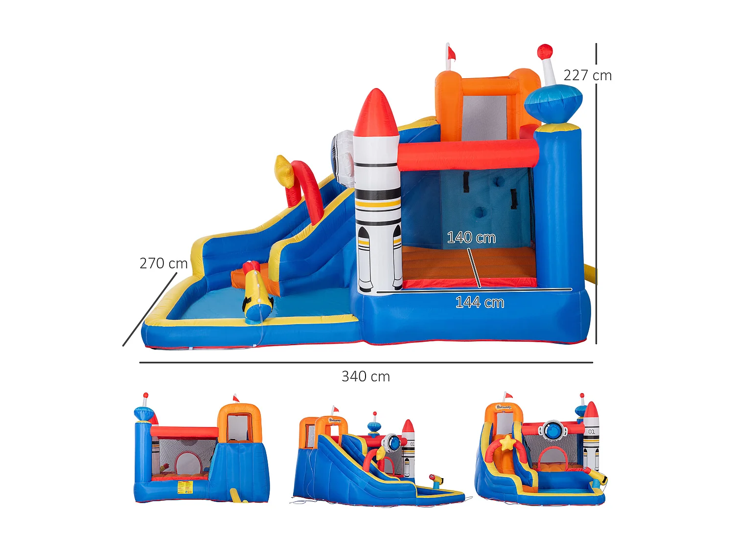 Gioco gonfiabile per bambini con borsa 11 paletti e toppe