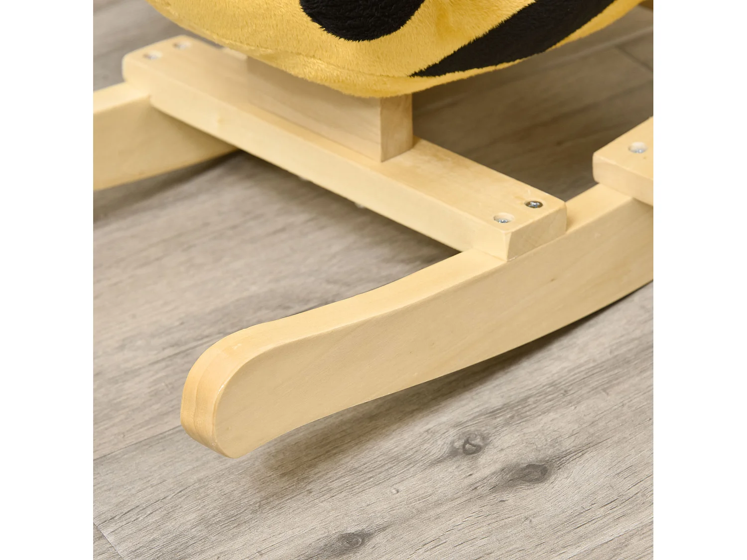 Dondolo per bambini a forma di ape in legno con musiche