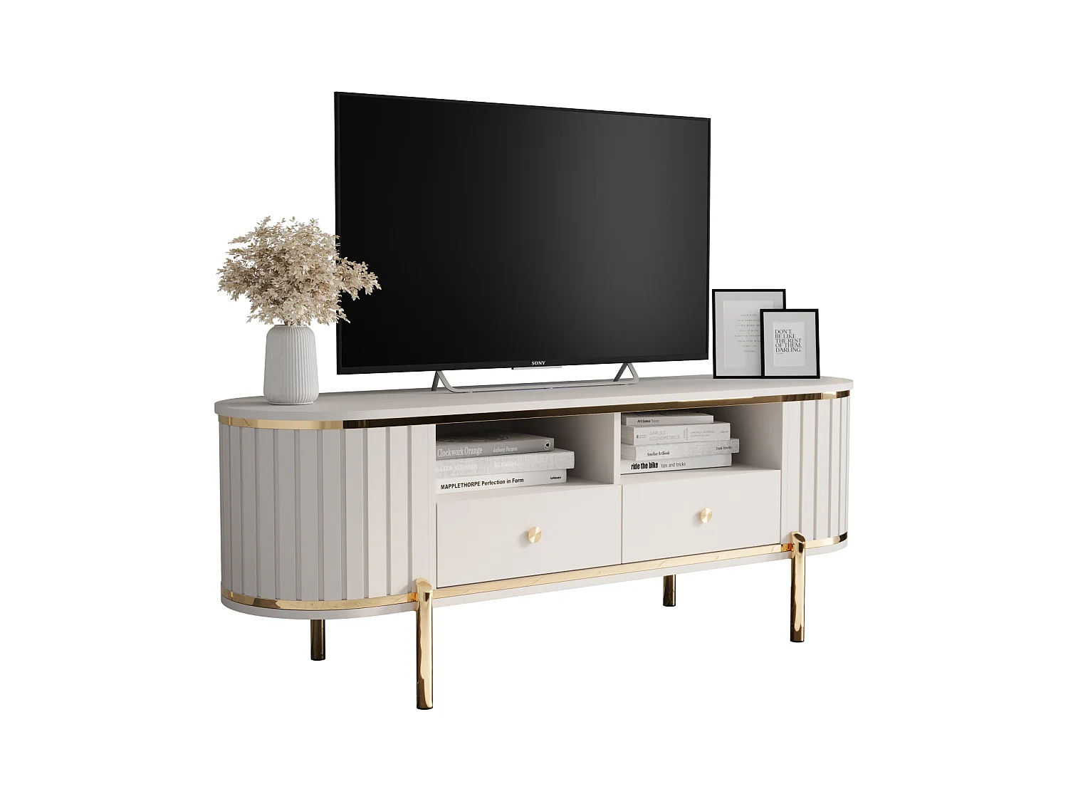 Meuble TV New York 50,5/151/40 (blanc)