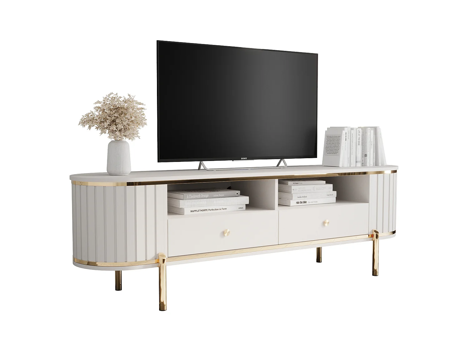 Meuble TV New York 50,5/181/40 (blanc)