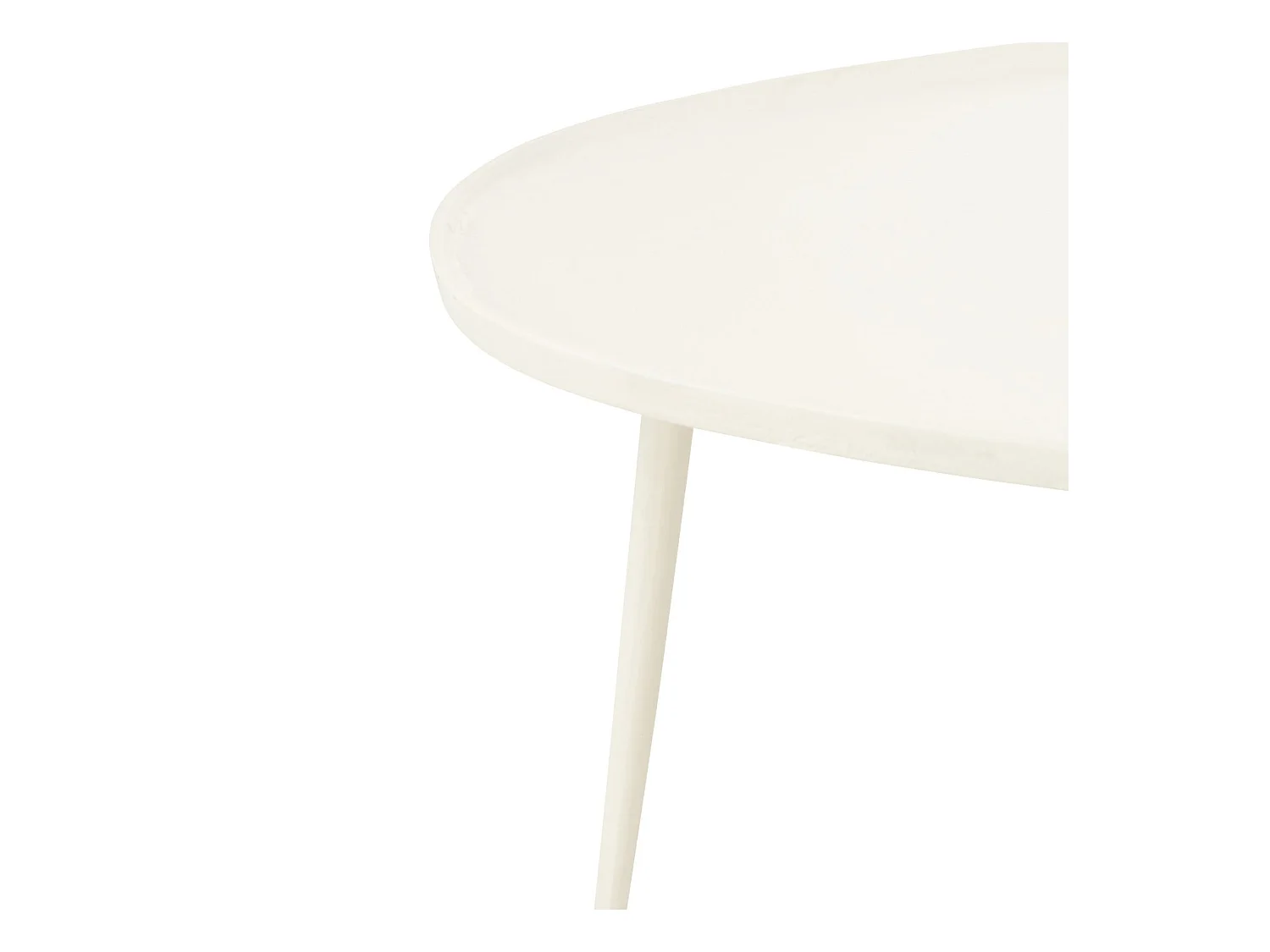 Lot de 2 Tables Basses "Vinta" 72cm Blanc