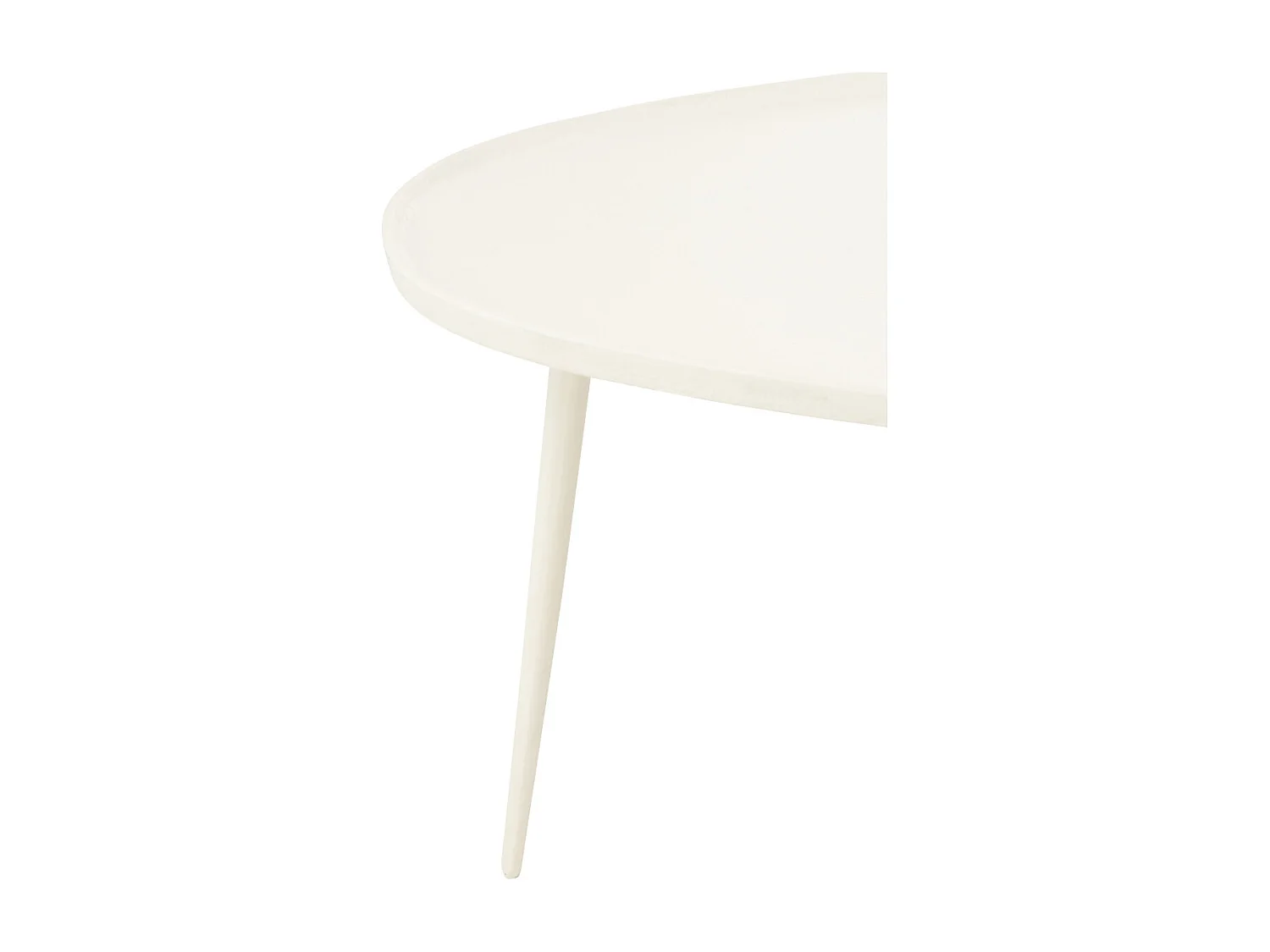 Lot de 2 Tables Basses "Vinta" 72cm Blanc