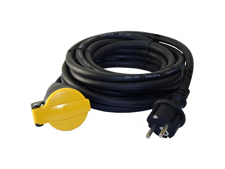 Verlängerungskabel 5m 3x1,5mm HO7 I-Watts mit Klappdeckel - Maximale Leistung 3680W - NF-zugelassen - Kindersicherung - IP44