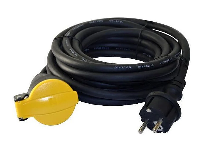 Verlängerungskabel 5m 3x1,5mm HO7 I-Watts mit Klappdeckel - Maximale Leistung 3680W - NF-zugelassen - Kindersicherung - IP44
