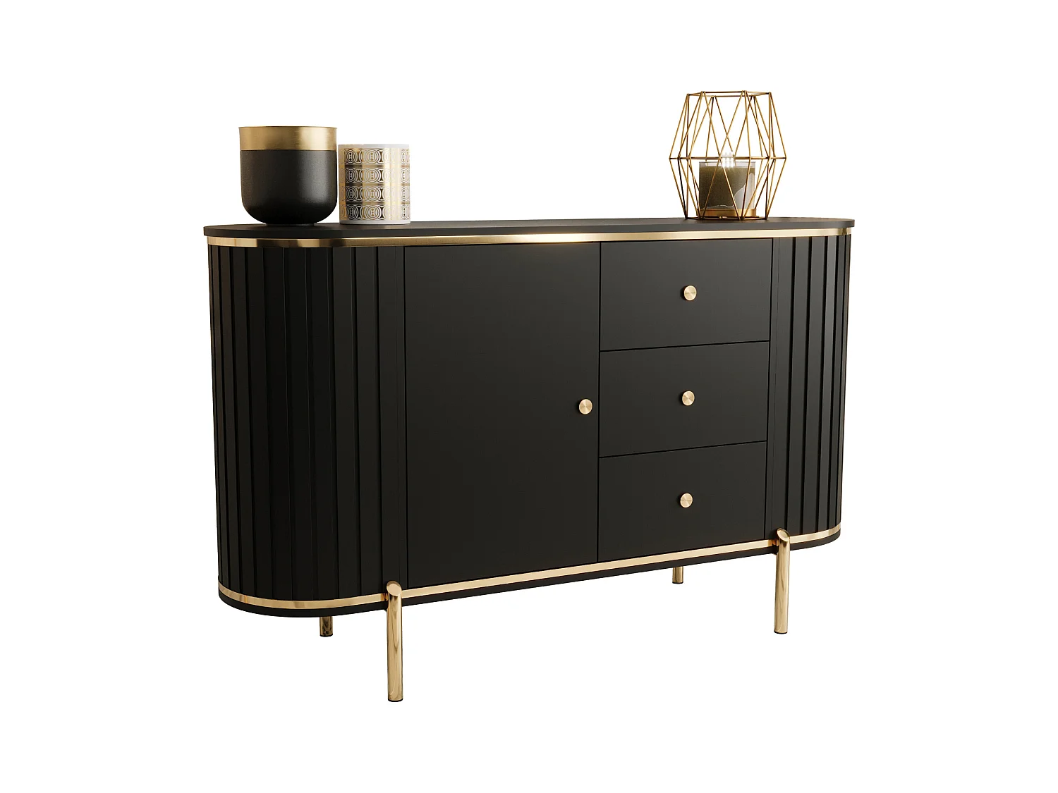 Commode New York 86,5/151/40 (noir)