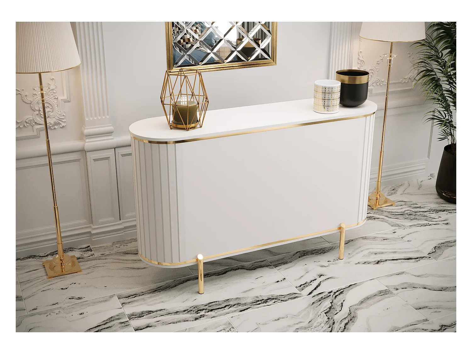 Commode New York 86,5/151/40 (blanc)