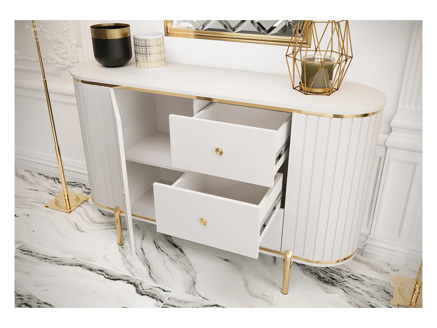 Commode New York 86,5/151/40 (blanc)