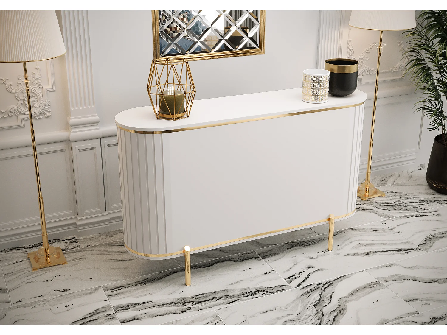 Commode New York 86,5/151/40 (blanc)