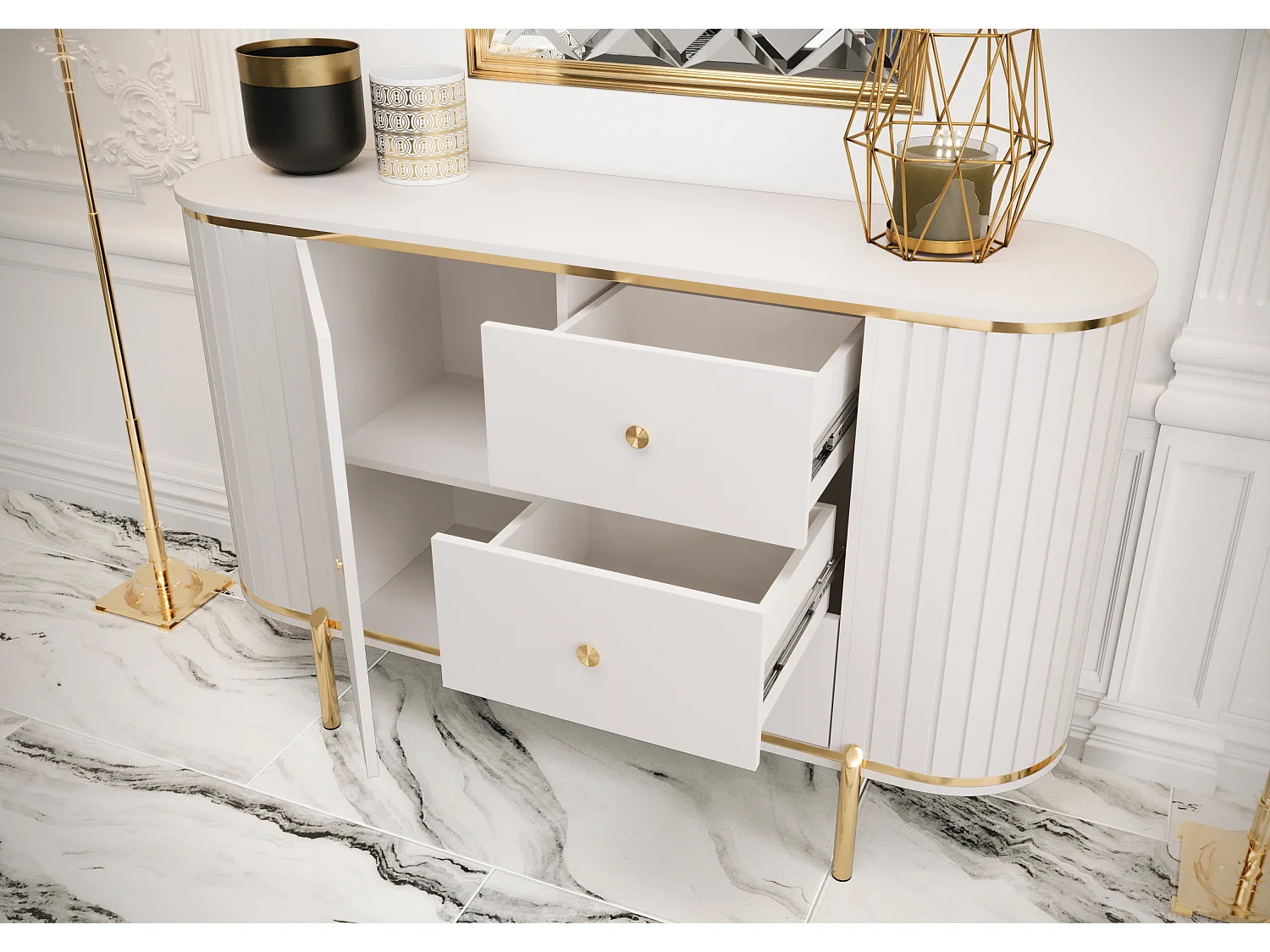 Commode New York 86,5/151/40 (blanc)