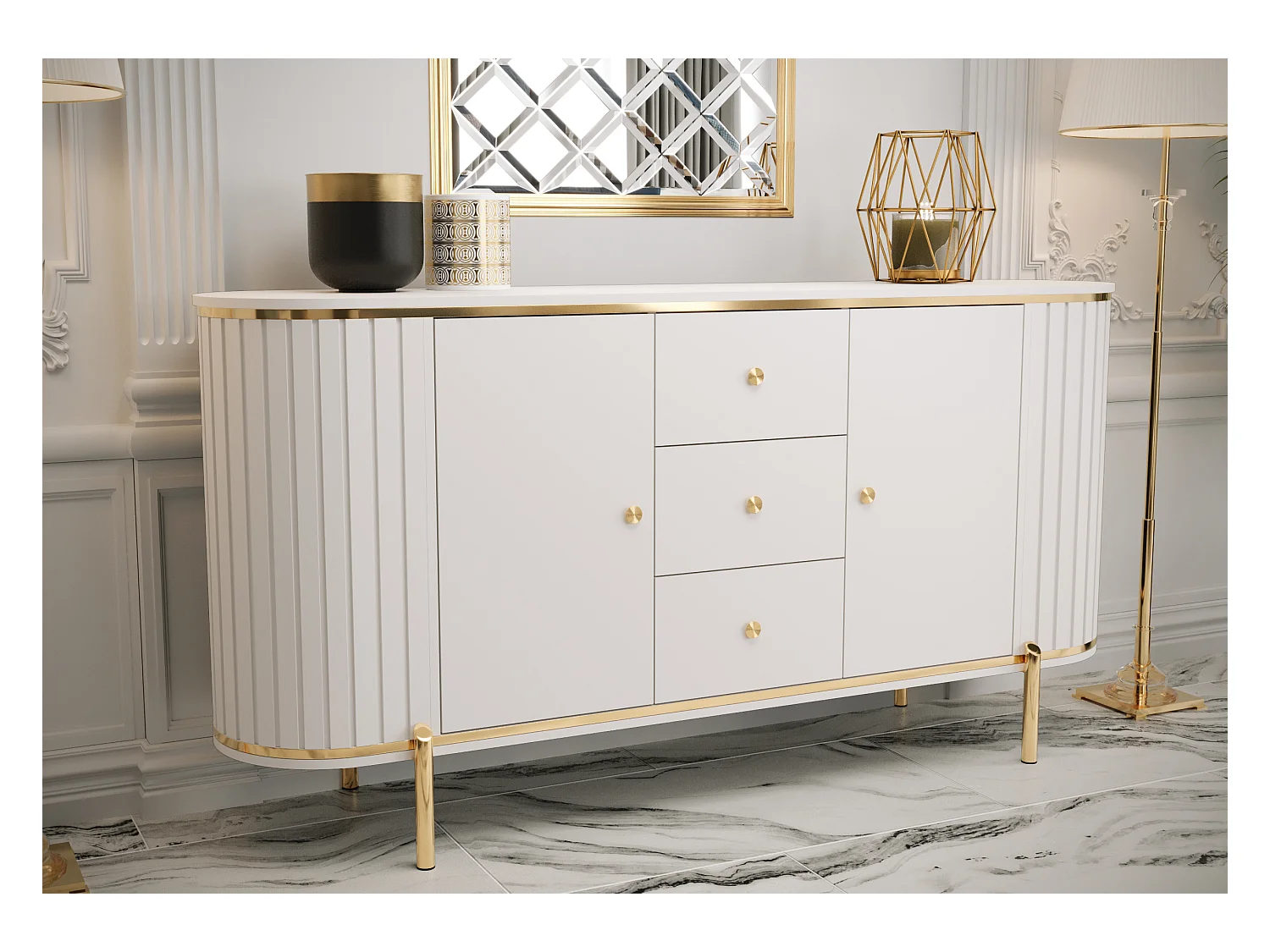 Commode New York 86,5/181/40 (blanc)