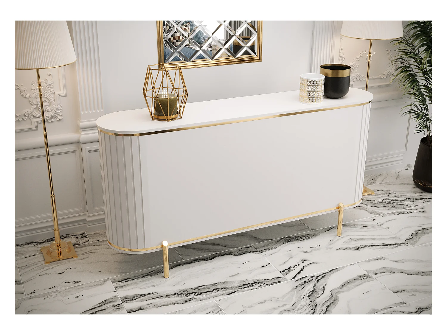 Commode New York 86,5/181/40 (blanc)