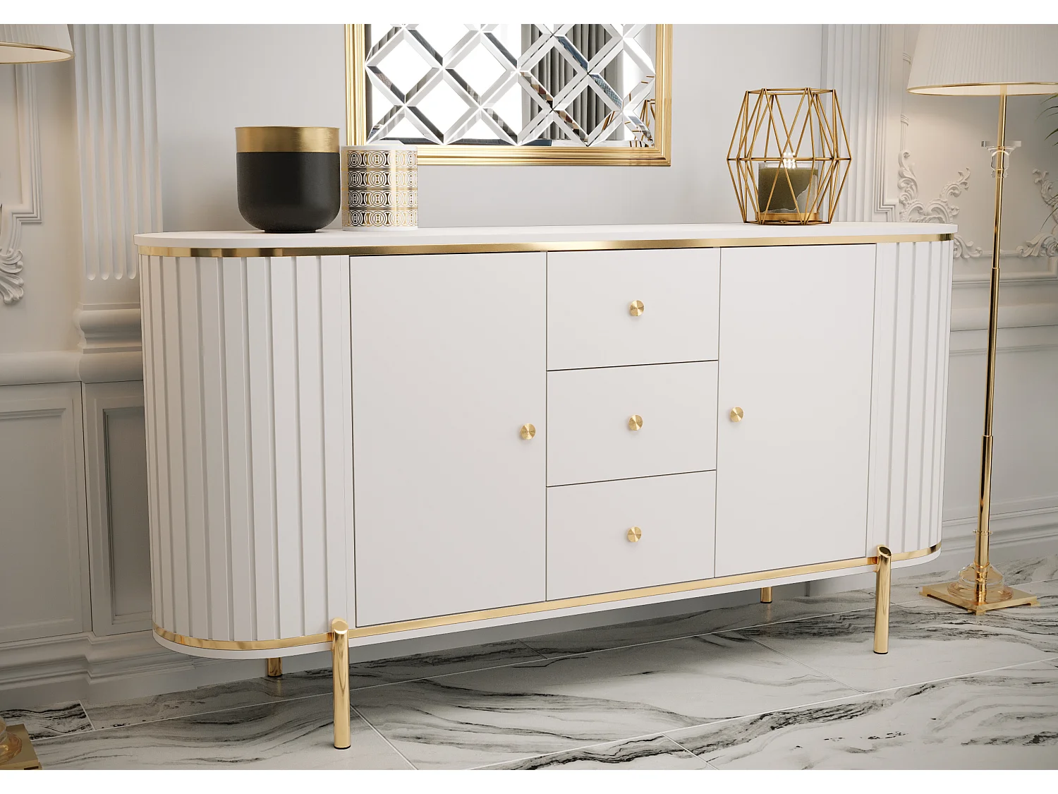 Commode New York 86,5/181/40 (blanc)