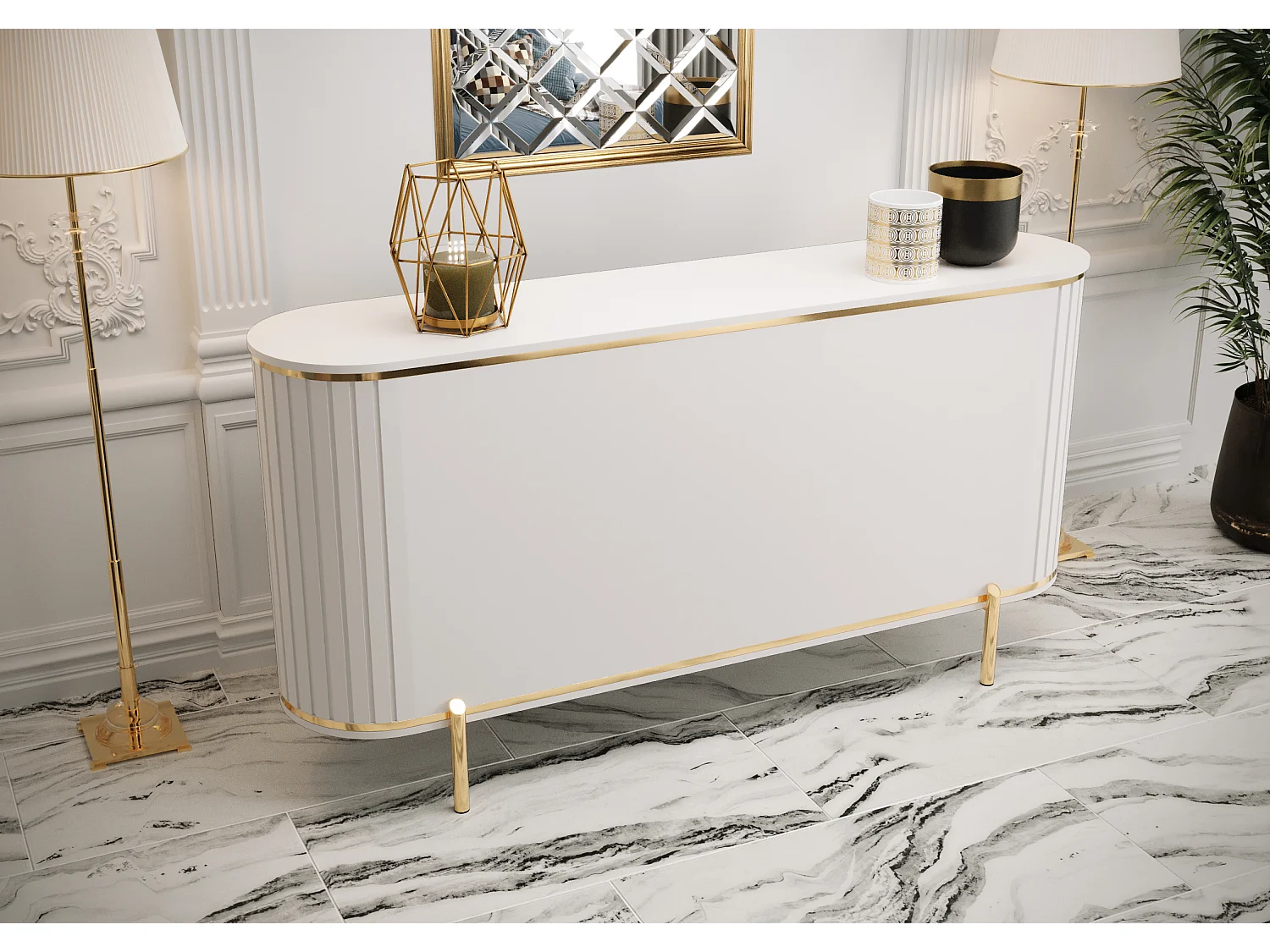 Commode New York 86,5/181/40 (blanc)