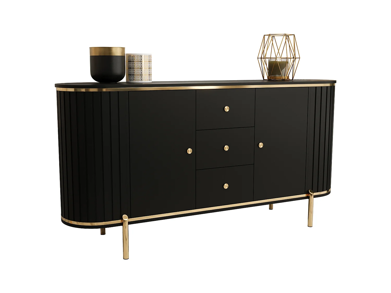 Commode New York 86,5/181/40 (noir)