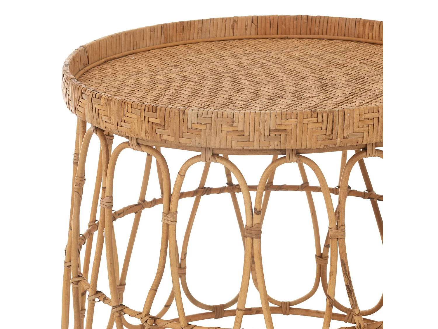 Mesa de centro de ratán – juego de 2 unidades