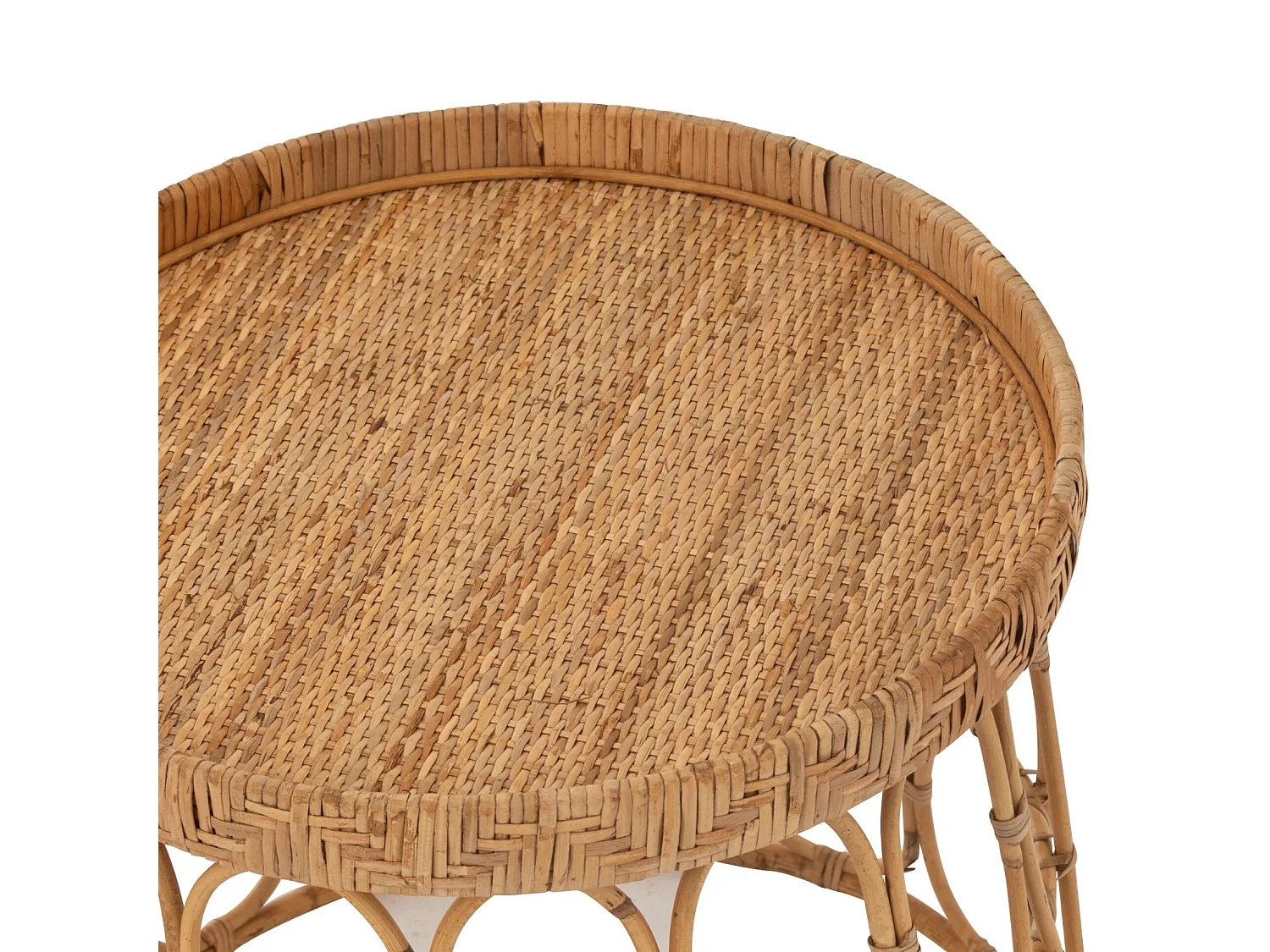 Mesa de centro de ratán – juego de 2 unidades