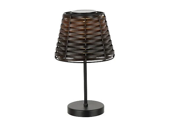 Lámpara de mesa de metal marrón de 20x20x31 cm