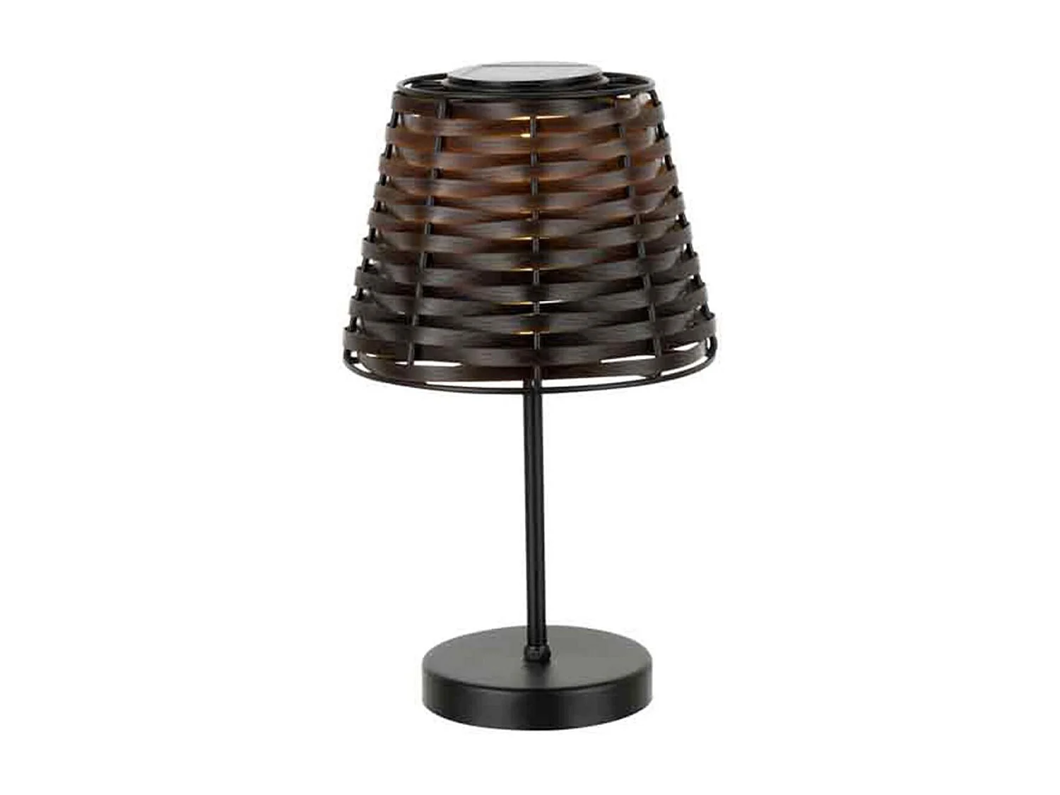 Lampada da tavolo in metallo marrone 20x20x31 cm