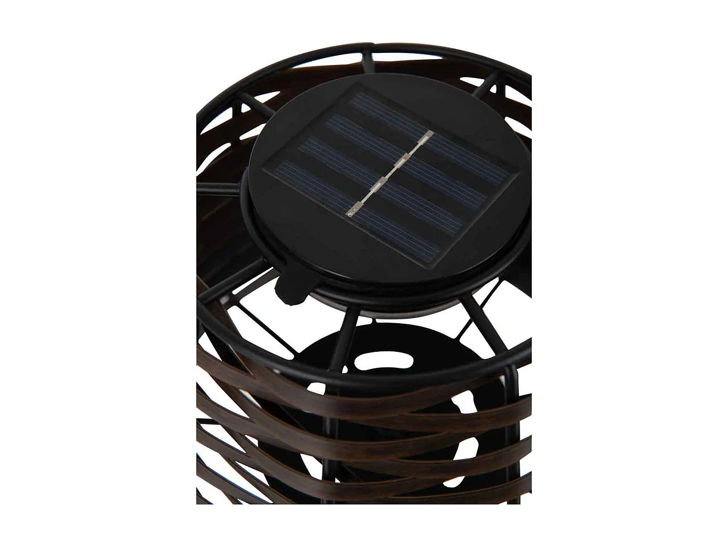 Lampada da tavolo in metallo marrone 20x20x31 cm