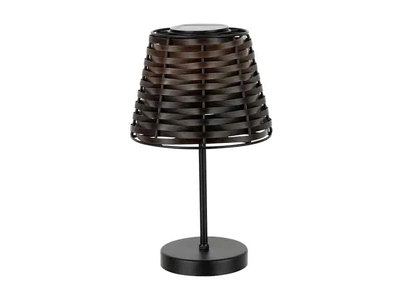 Lámpara de mesa de metal marrón de 20x20x31 cm