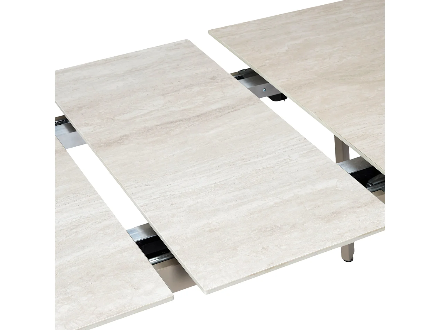 Table Extensible Ceramique Pietra 140 A 180cm Beige
