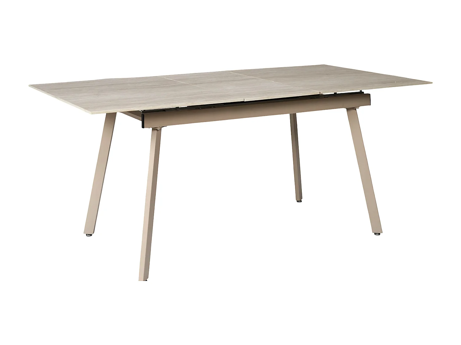 Table Extensible Ceramique Pietra 140 A 180cm Beige