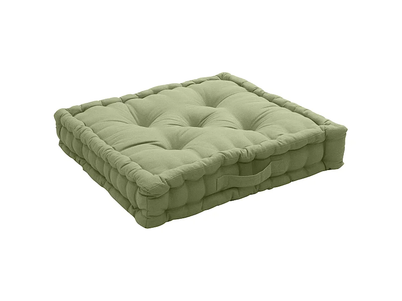 Cojín de suelo liso de puro algodón