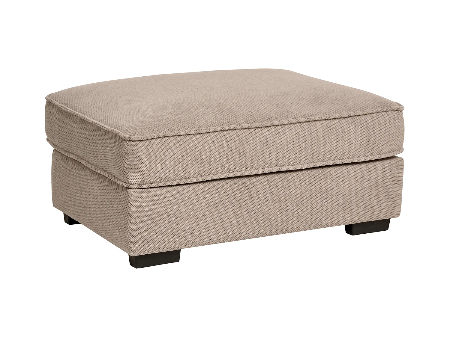 Ottoman KOLDING Tissu Taupe