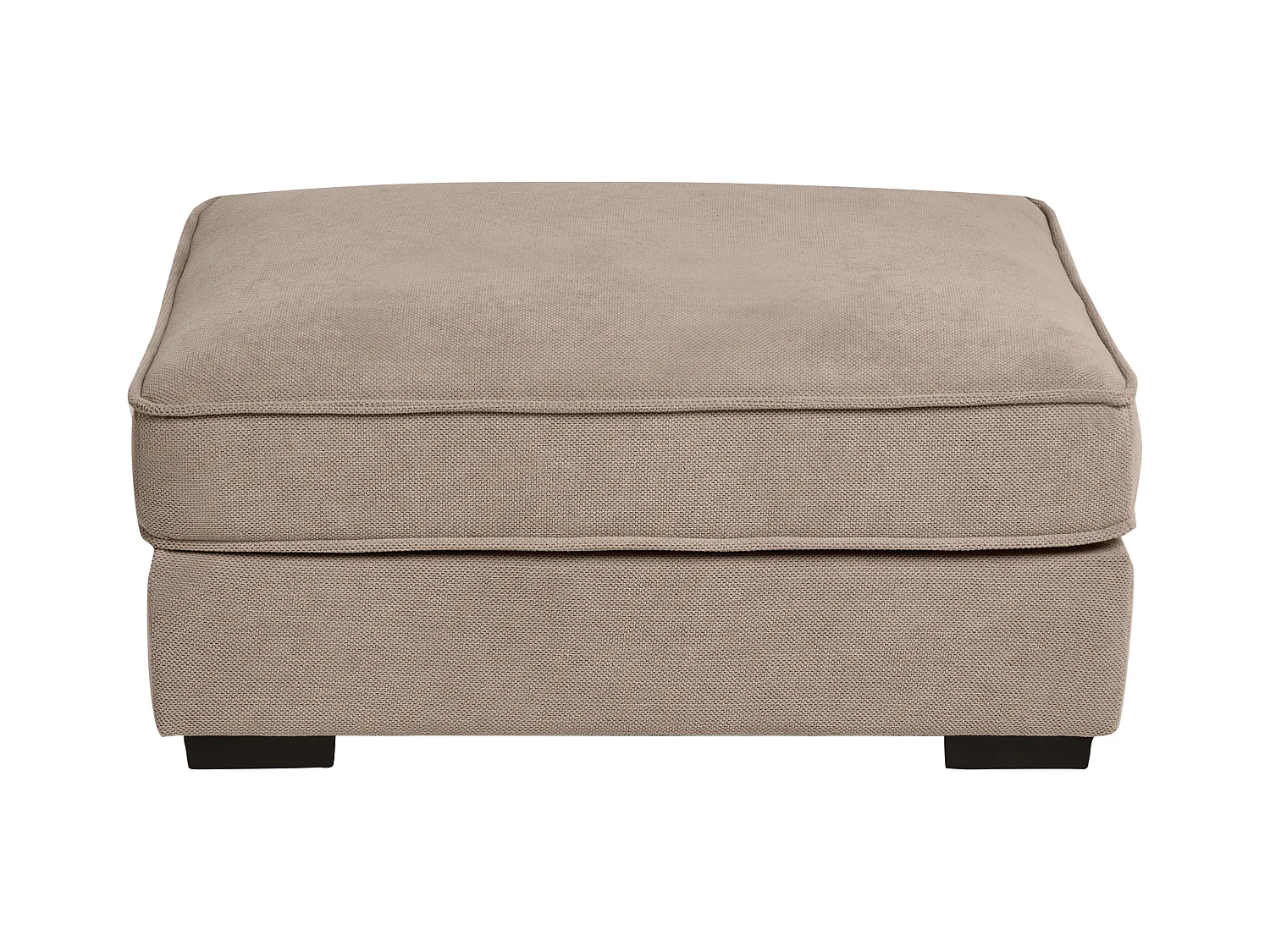 Ottoman KOLDING Tissu Taupe