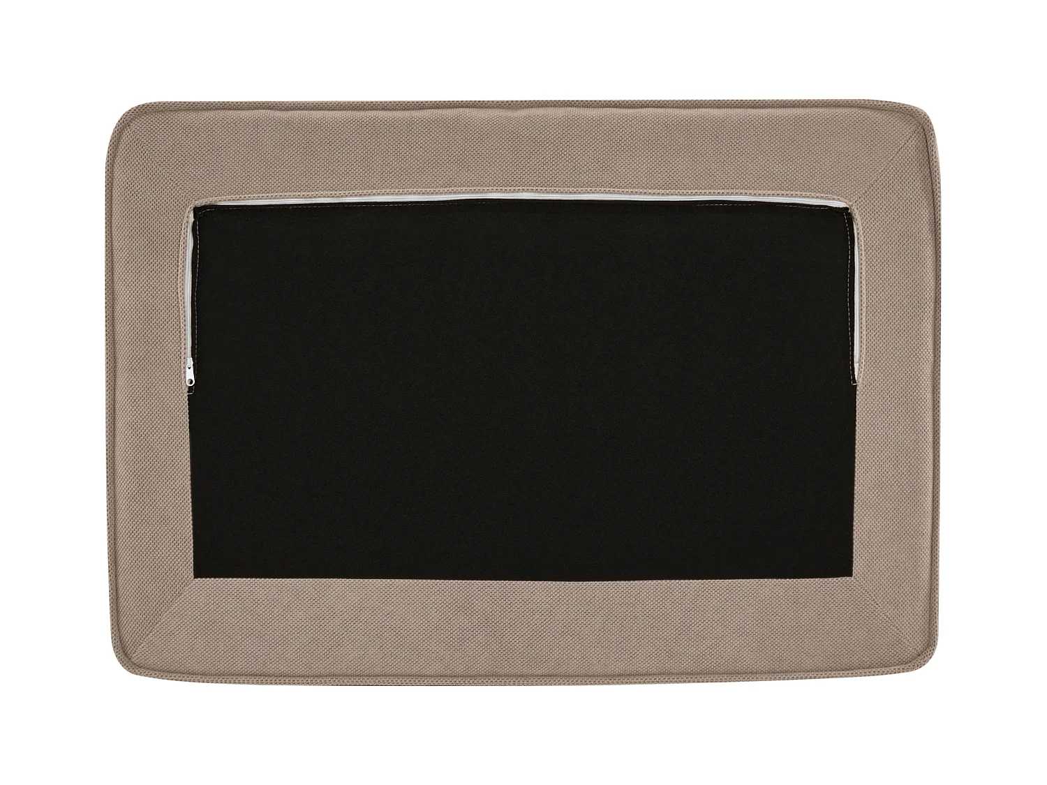 Ottoman KOLDING Tissu Taupe