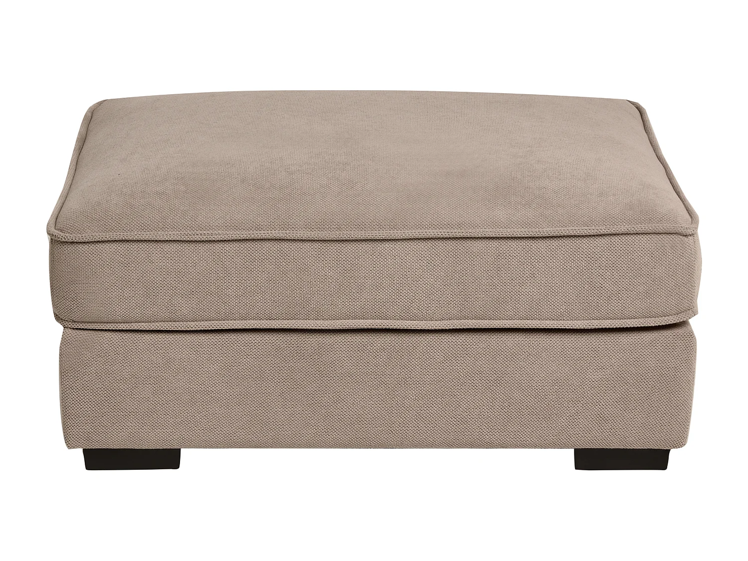 Ottoman KOLDING Tissu Taupe