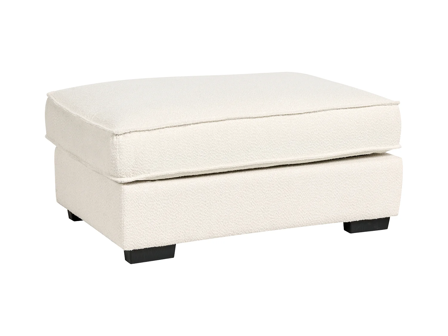 Ottoman KOLDING Bouclé Beige clair