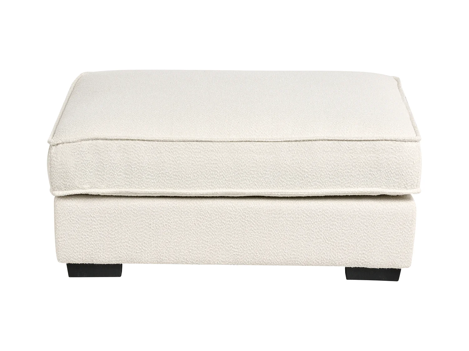 Ottoman KOLDING Bouclé Beige clair
