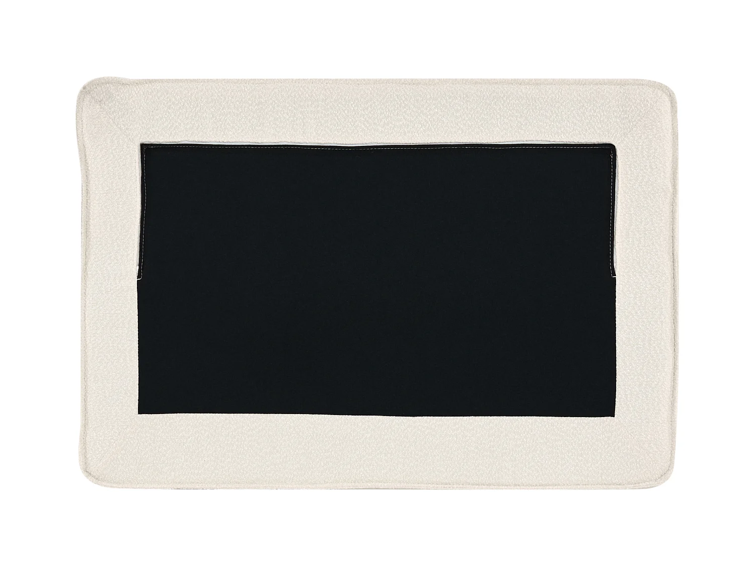 Ottoman KOLDING Bouclé Beige clair