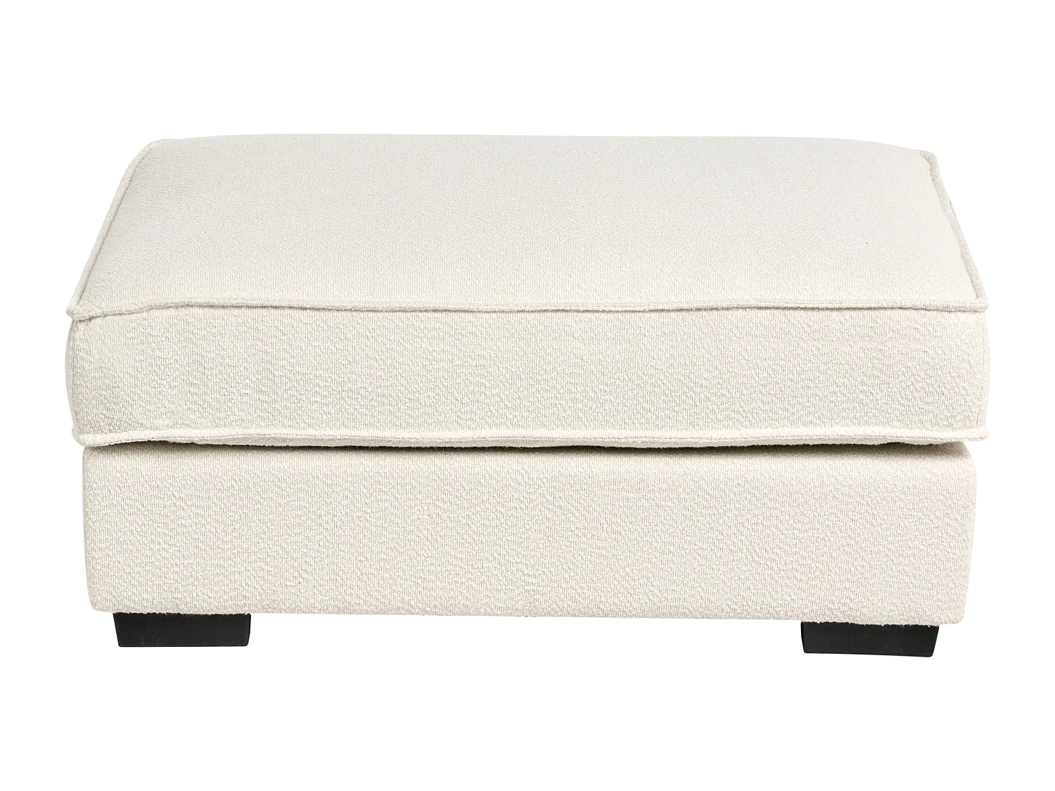 Ottoman KOLDING Bouclé Beige clair