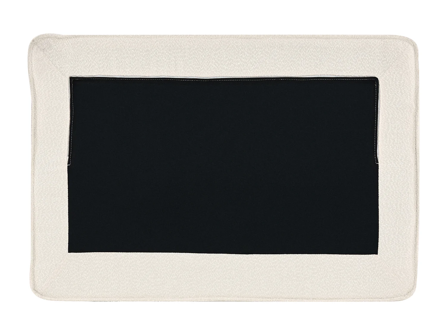 Ottoman KOLDING Bouclé Beige clair